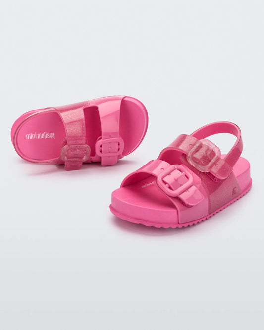 Pink Glitter Cozy Sandals