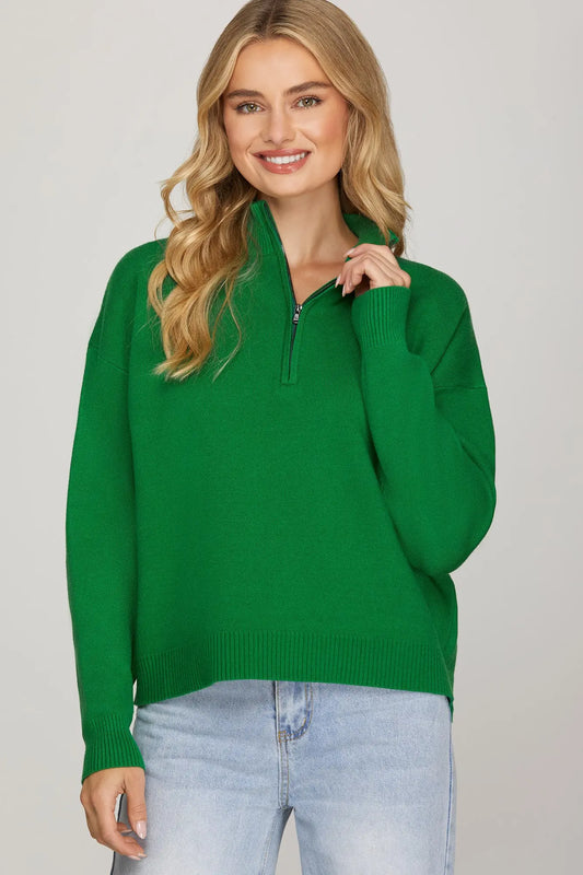 Kelly Green Quarter Zip