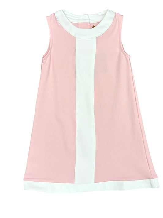 Collins Dress—Pink & White