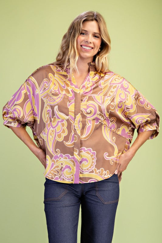 Golden Brown Mix Top
