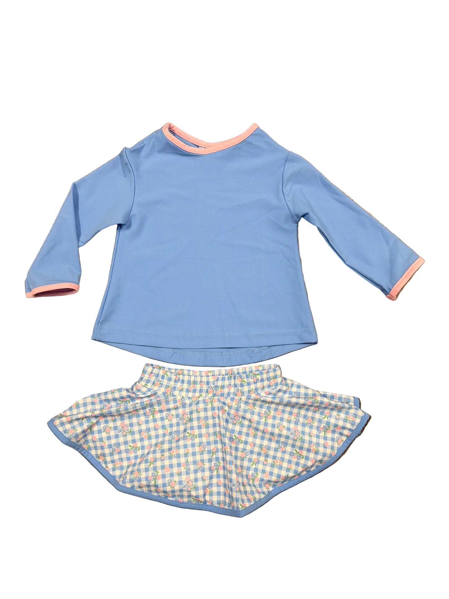 Checks & Flowers Skort