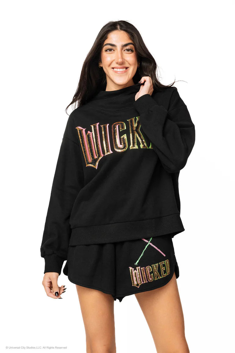 Black “Wicked” Logo Sweatshirt