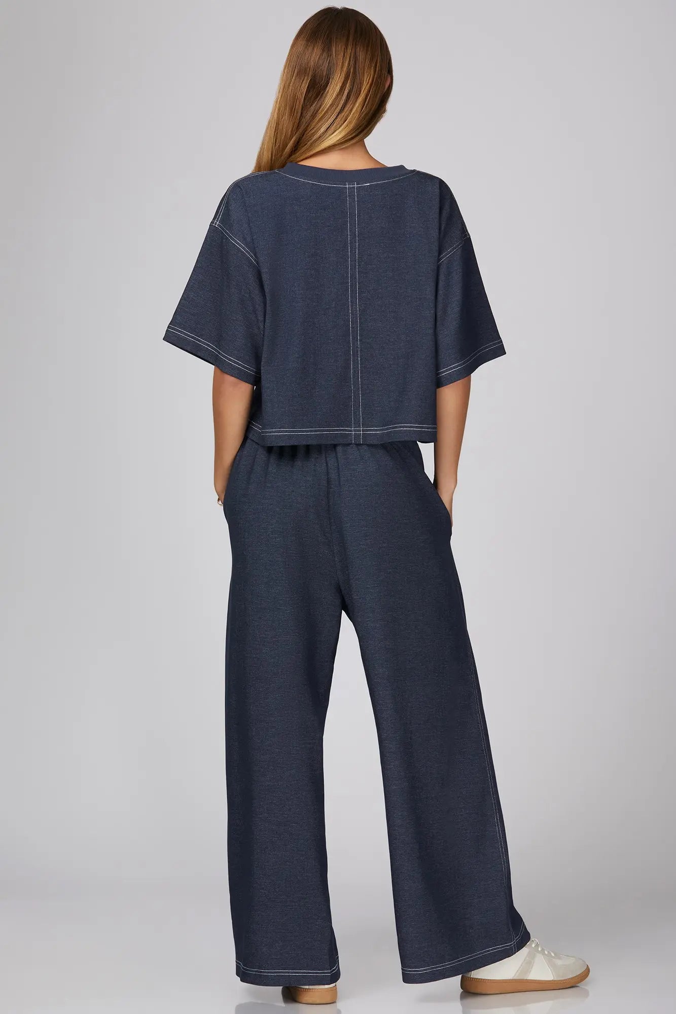 Denim Pant Set