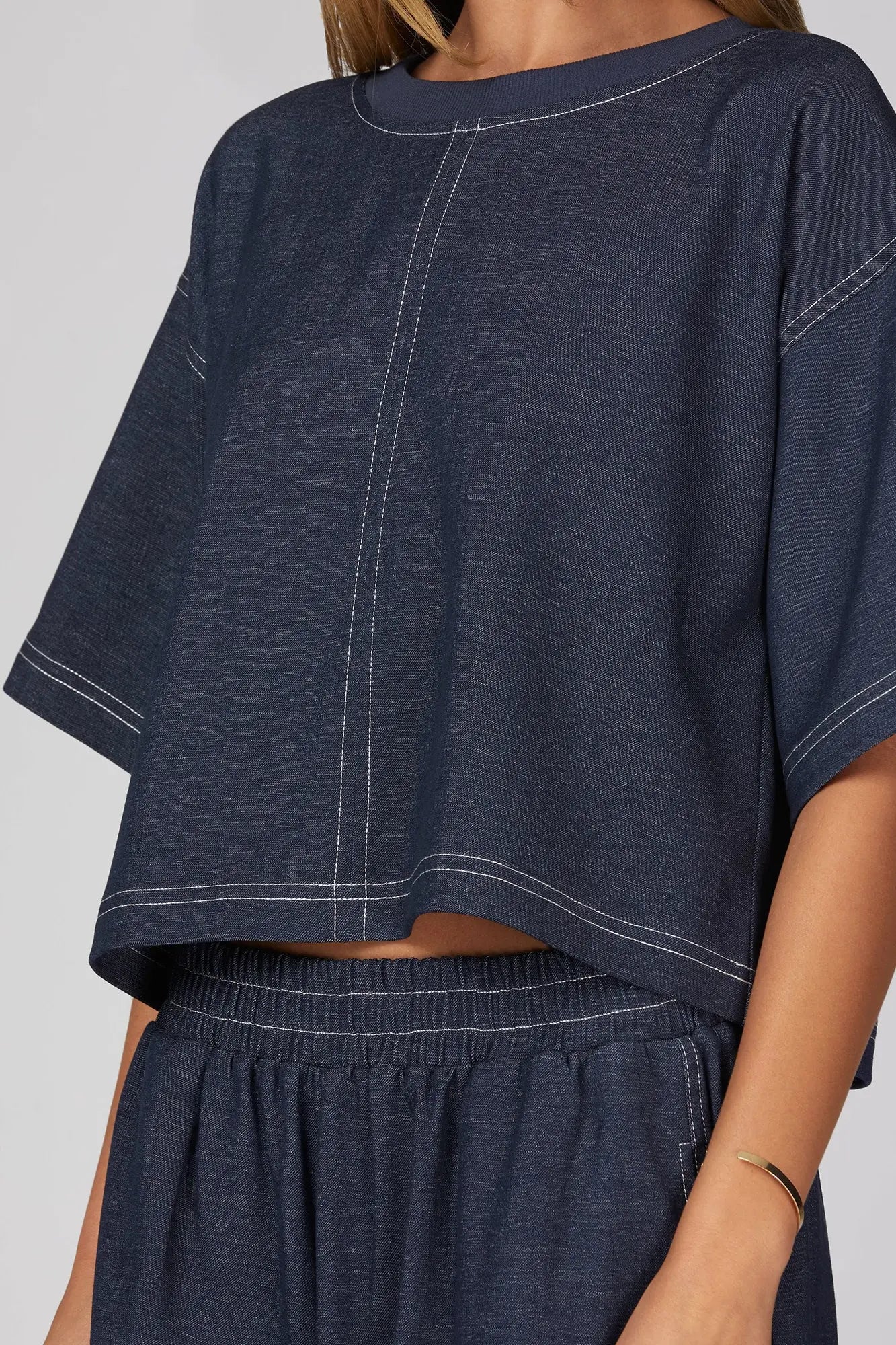 Denim Pant Set
