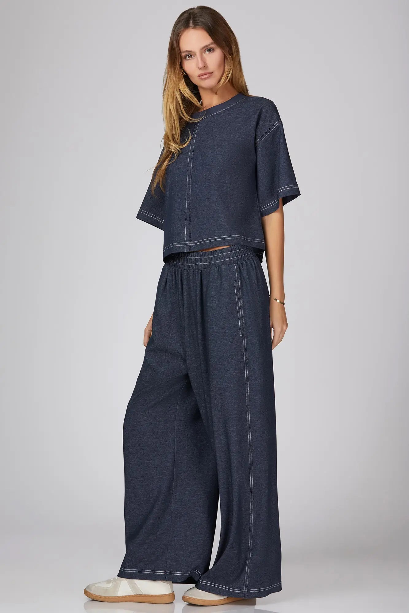 Denim Pant Set