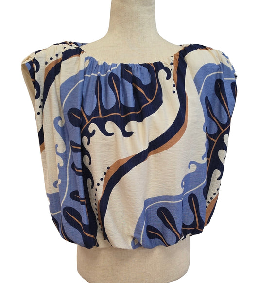 Sleeveless Abstract Top