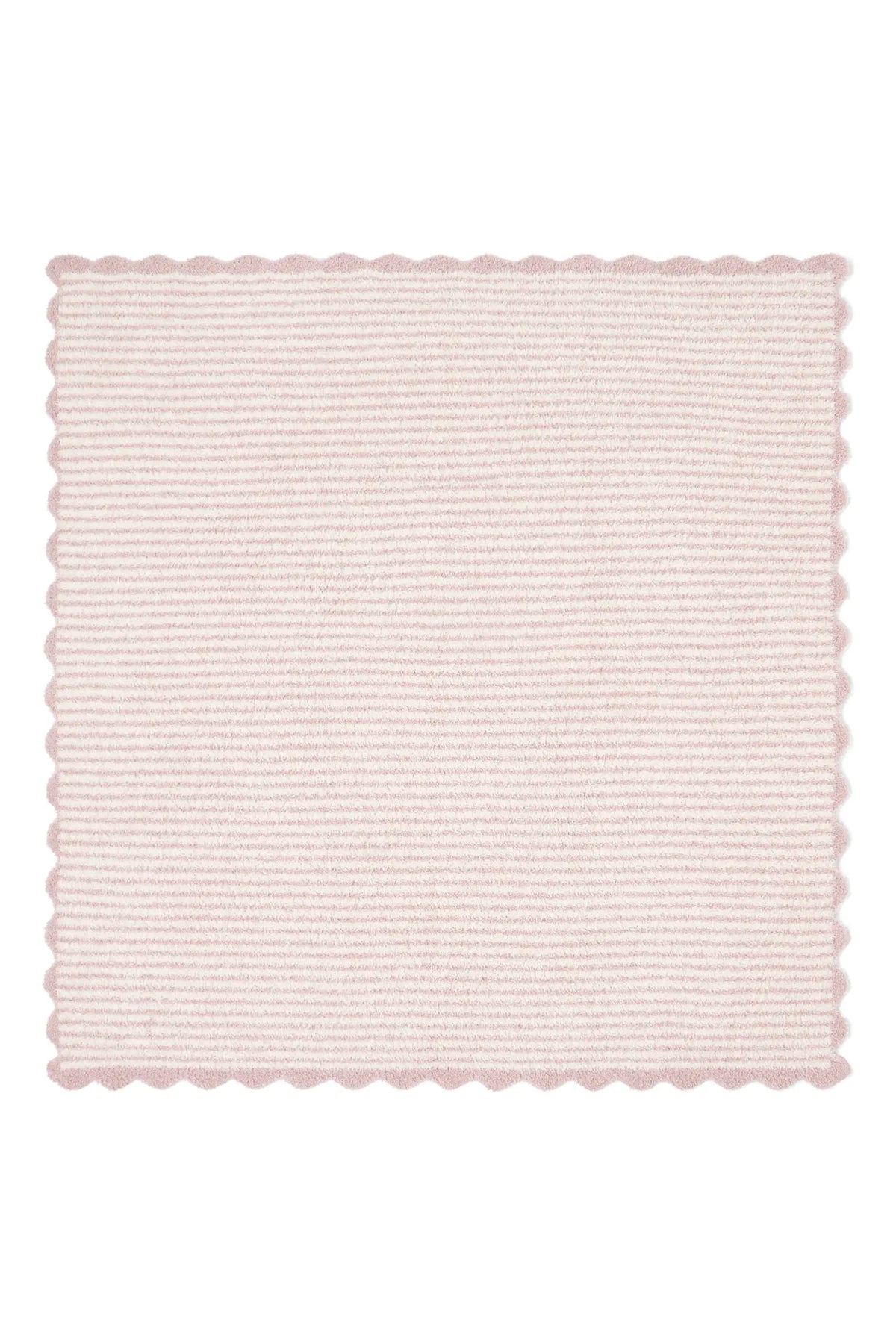 CozyChic® Rose Striped Scalloped Receiving Blanket