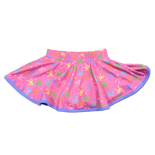 Bow Print Skort