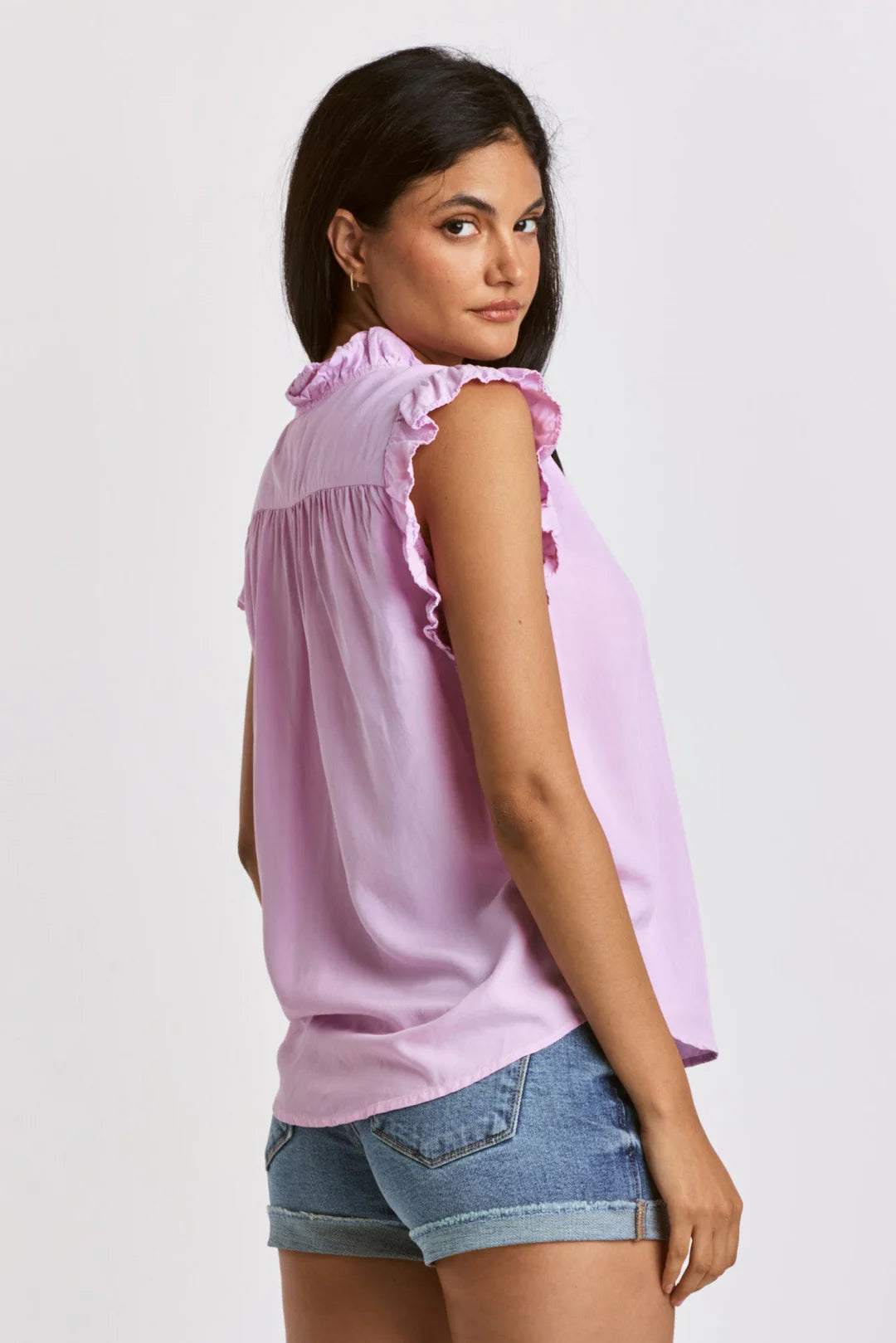 Ellie Ruffle Shirt Fondant Pink