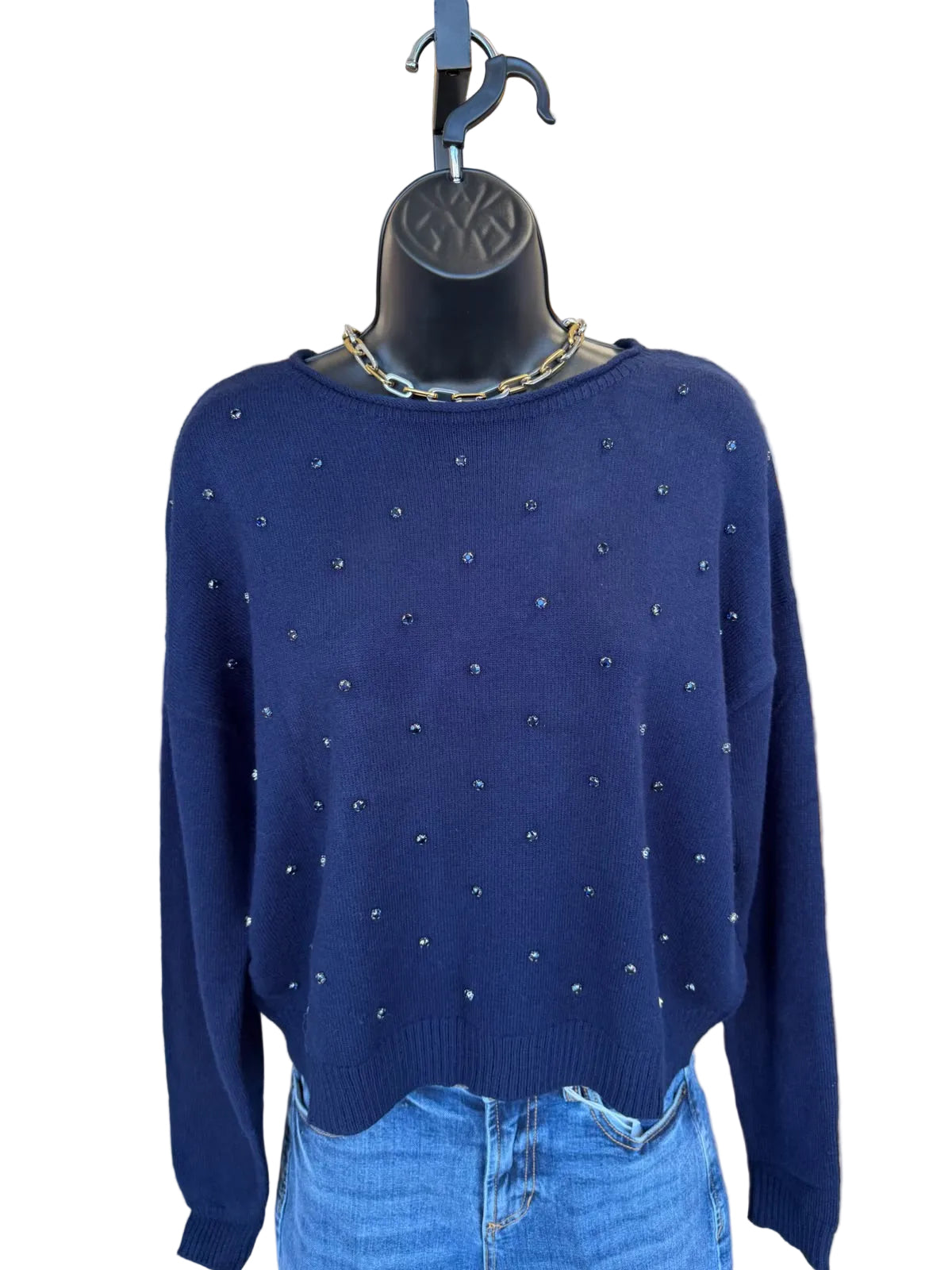 Wilfred Knit Sweater - Navy