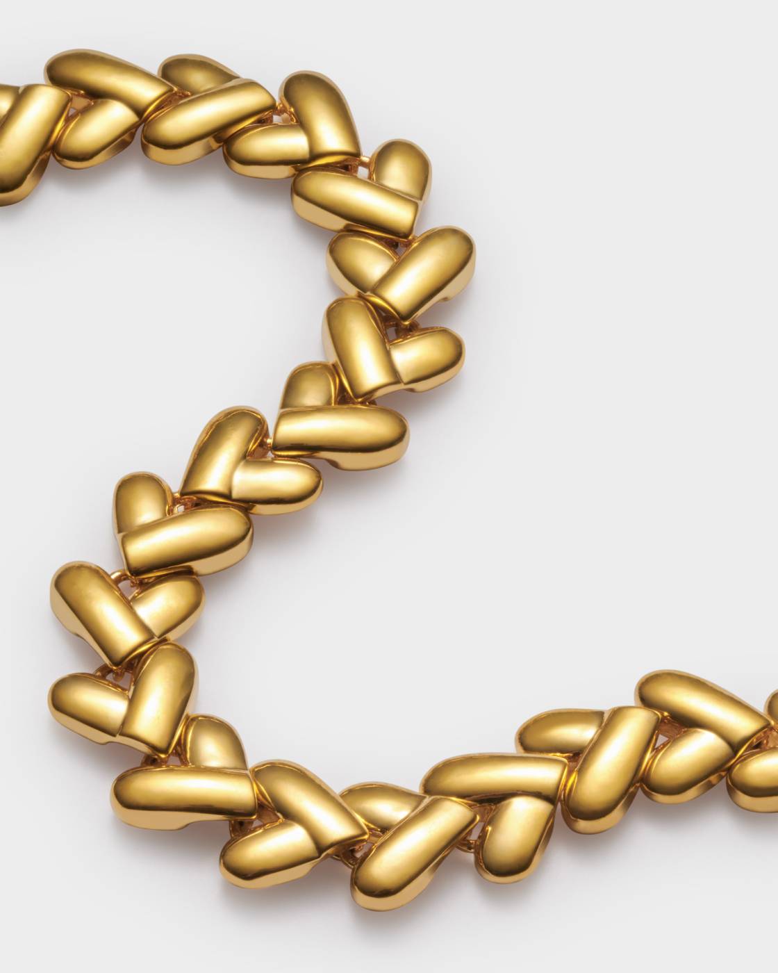 Heart Link Waterproof Gold Bracelet