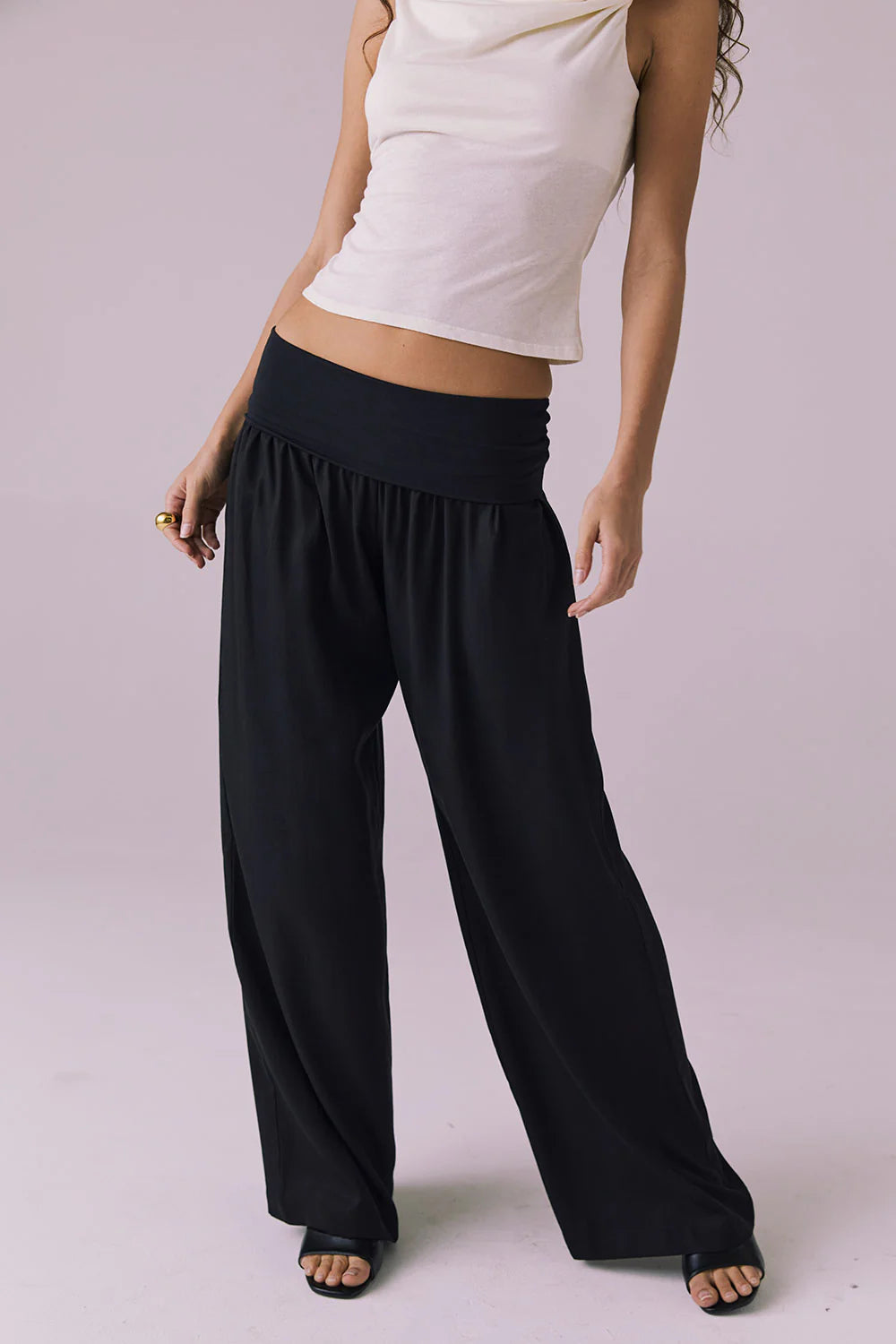 Didion Licorice Black Trousers