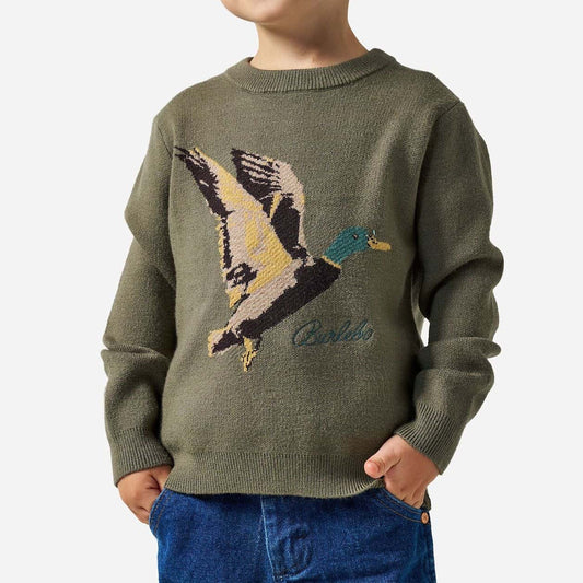 Cabin Sweater-Olive Duck
