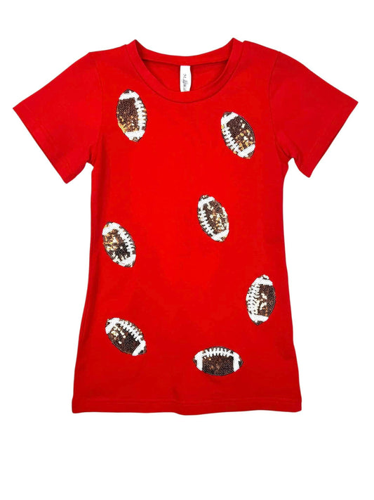 Red Game Day Football Dress