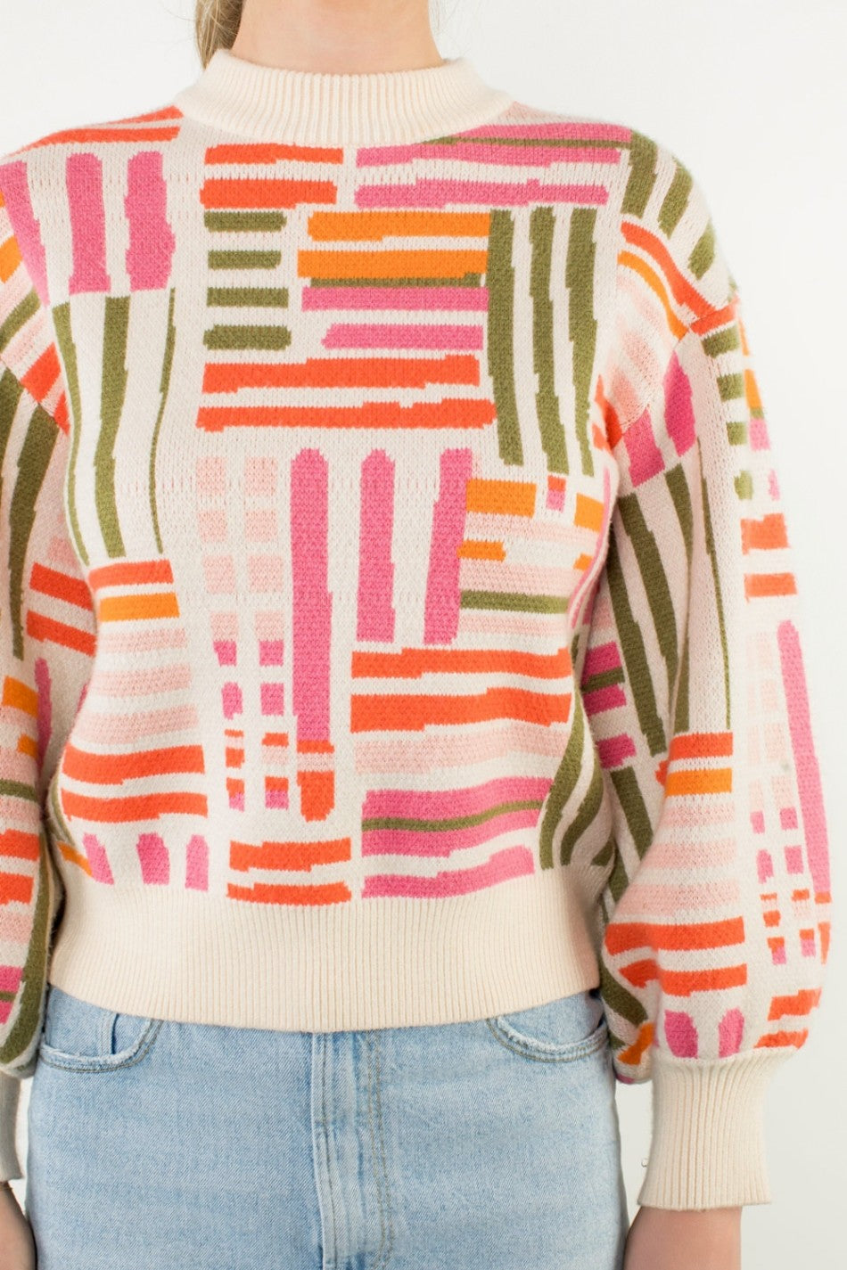 Pattern Knit Sweater