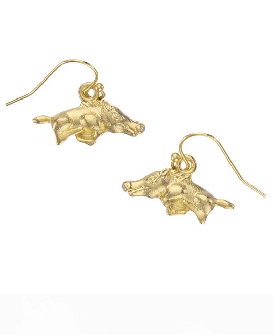 Mini Wild Boar Drop Earrings