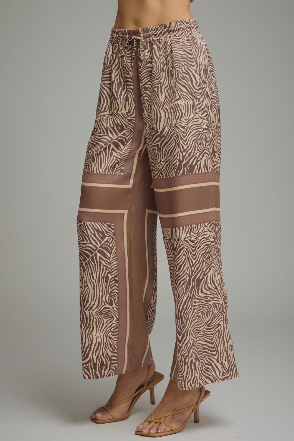 Zebra Print Tank And Pant Set