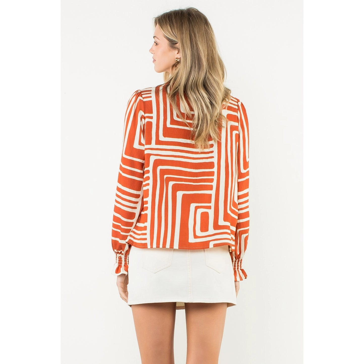 All In The Details Top Orange