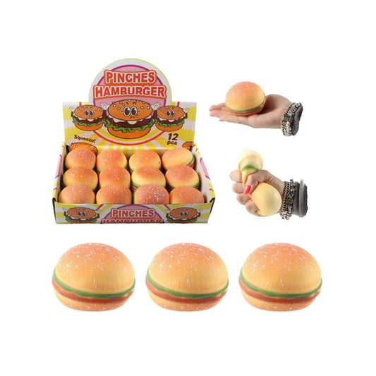 Realistic Hamburger Fluffy Slime Filled Squishy