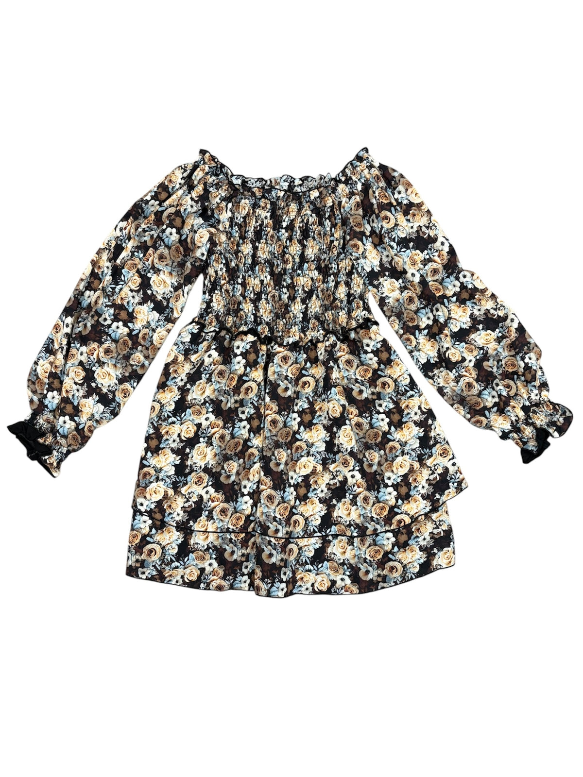 Black Multi Floral Dress