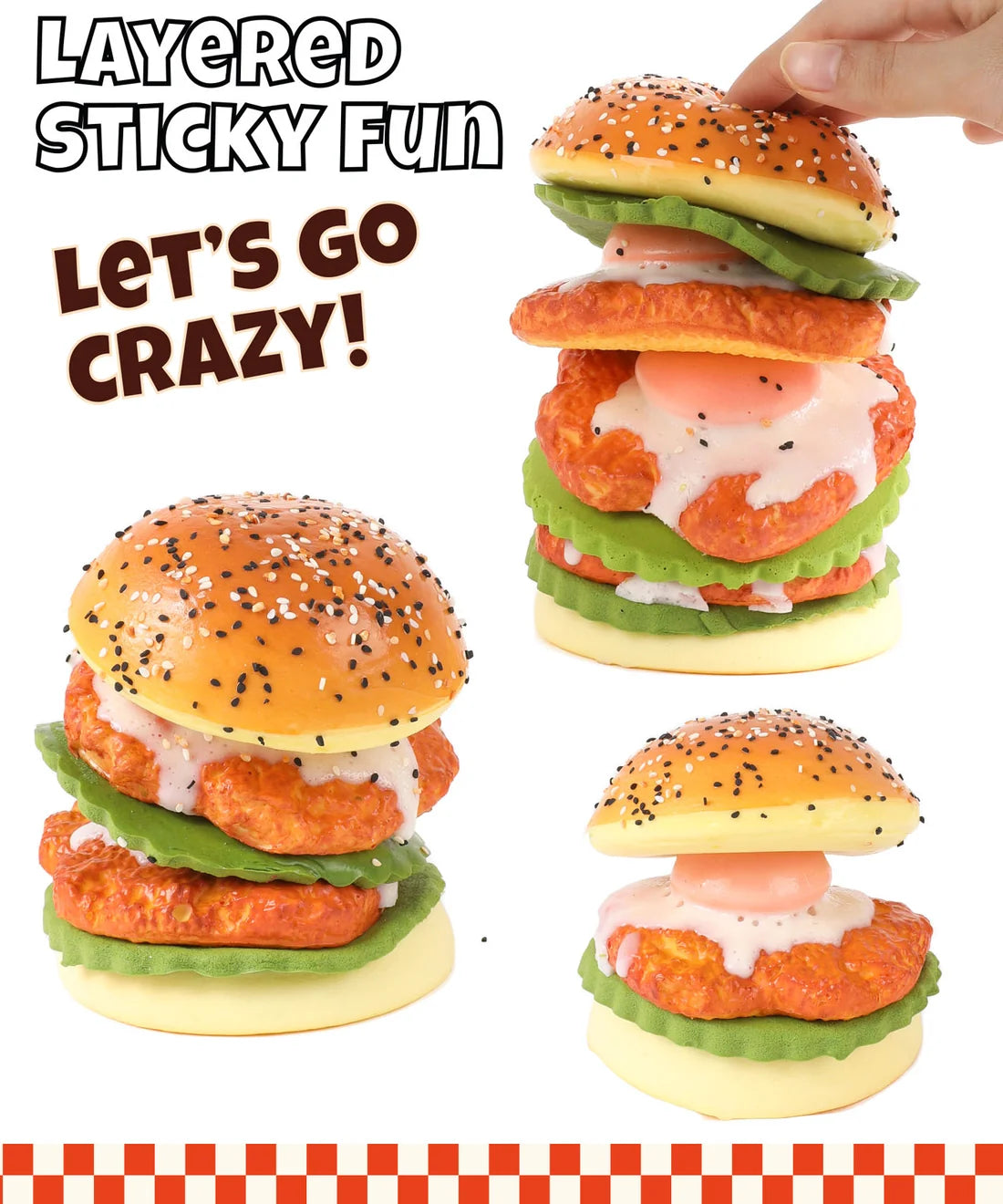 Teriyaki Burger Bun Squishy