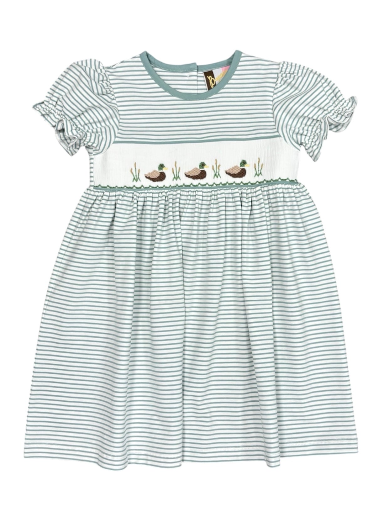 Mallard Duck Smocked Dress