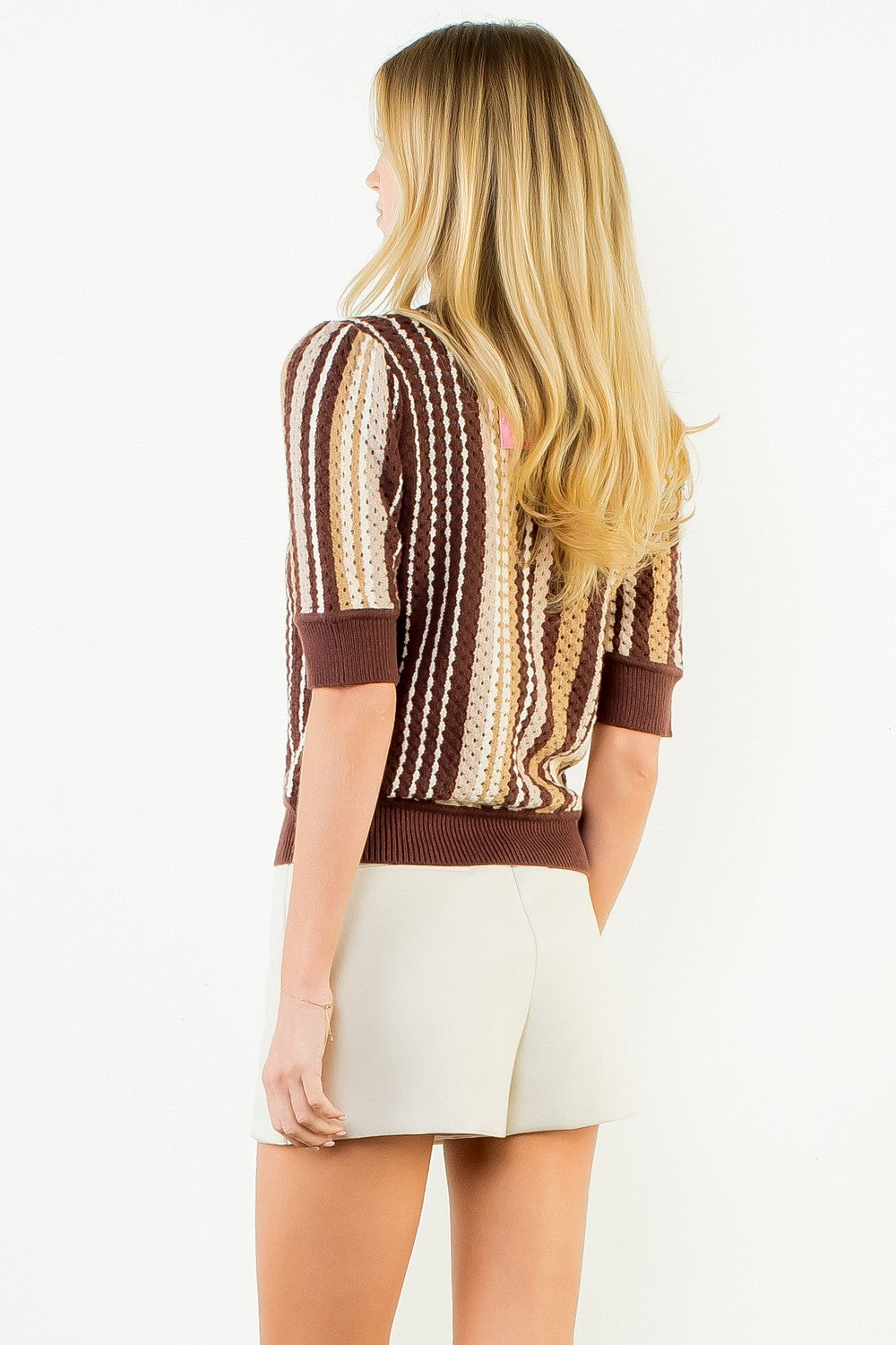 Multi Colored Stripe Knit Top