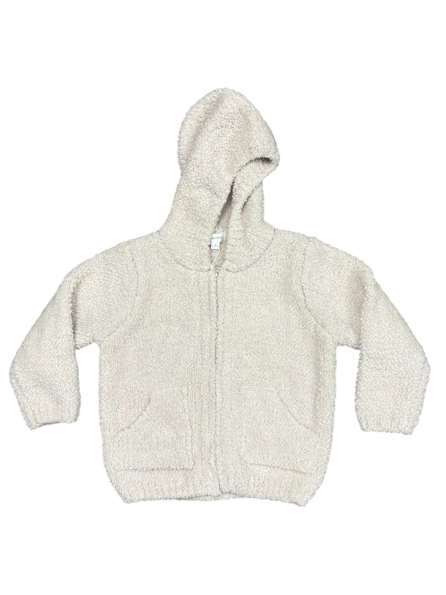 Natural Chenille Hooded Jacket