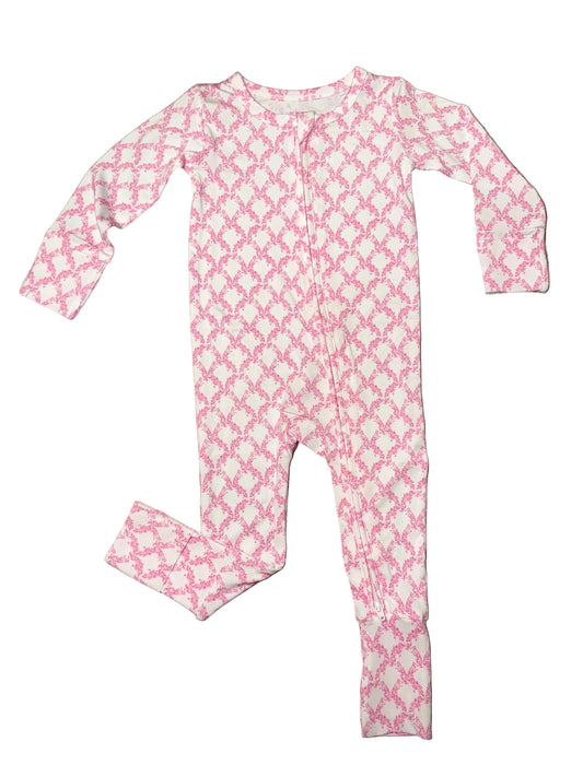 Rose Trellis Convertible Footie