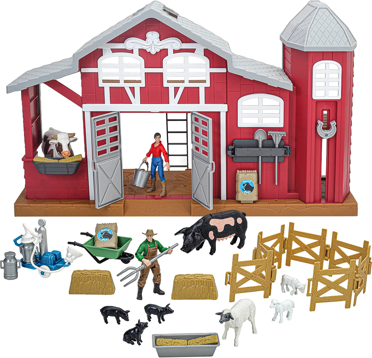 Big Dairy Farm Play Set