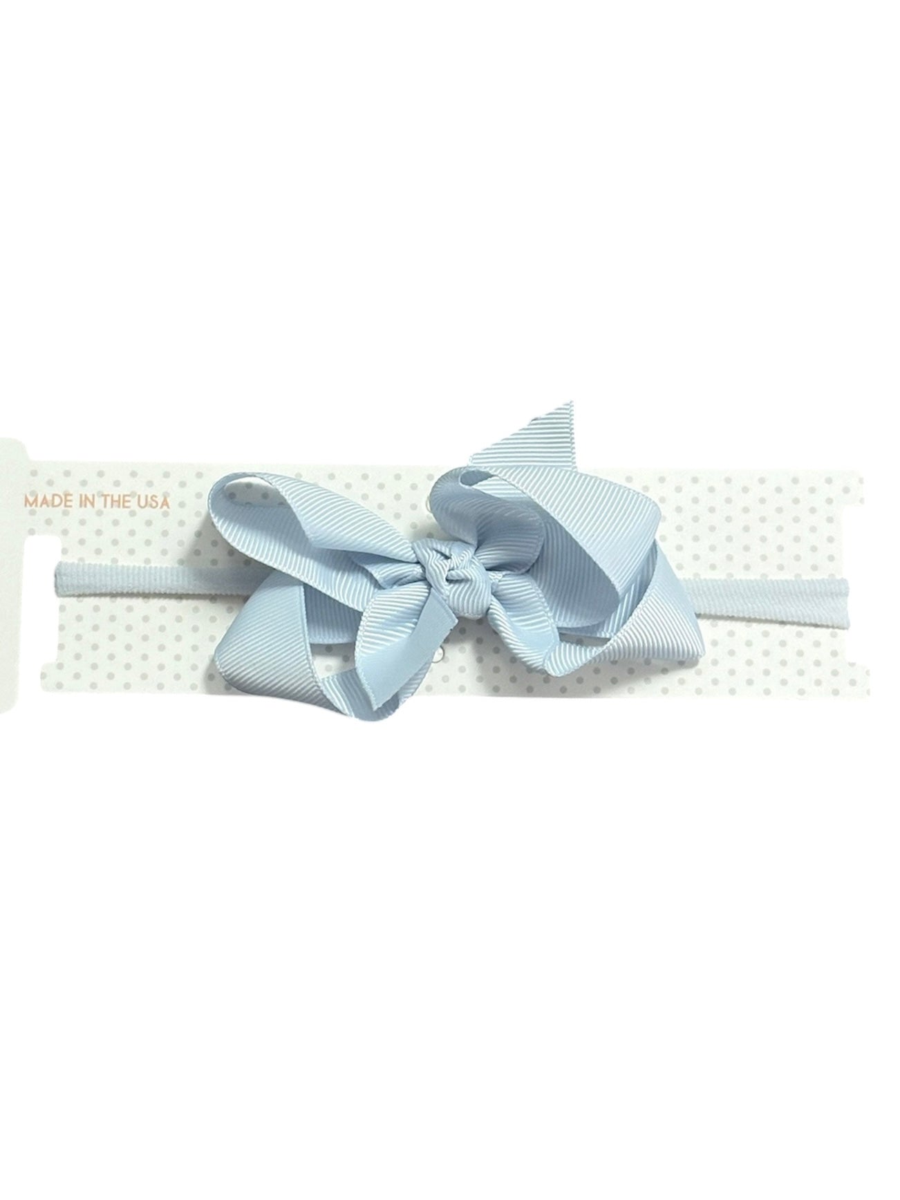 Baby Blue 3.5" Headband Bow