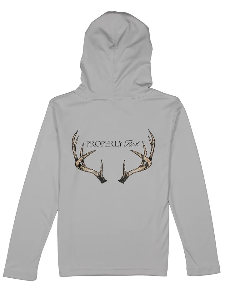 Shade Performance Hoodie Vintage Antler Ice Grey