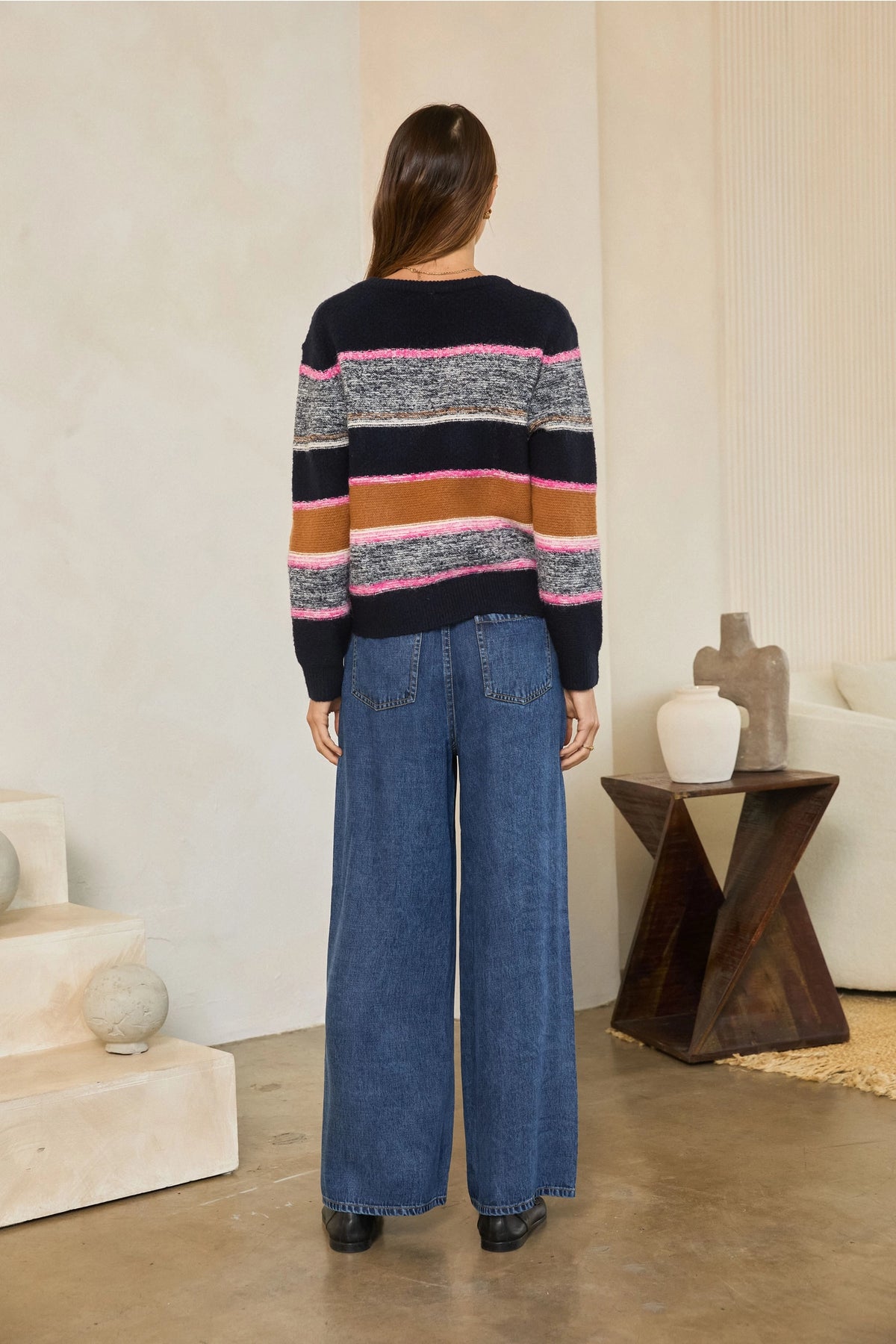 Marled Colorblock Sweater