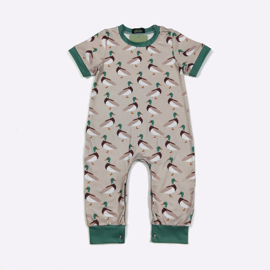 Khaki Mallard Boy Romper