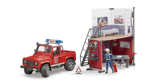 Bworld Fire Station With Land Rover