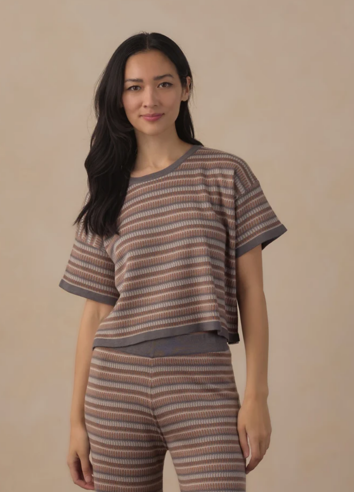Women’s Boxy Knit Tee & Pant Set