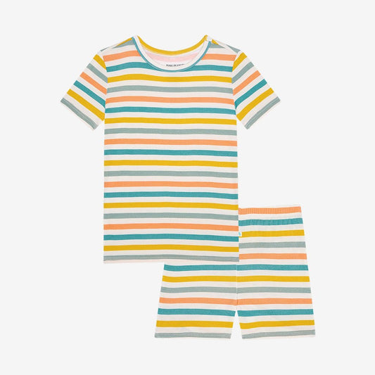 Popsicle Stripe PJ Short Set