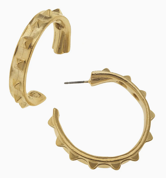Gold Spike Earrings