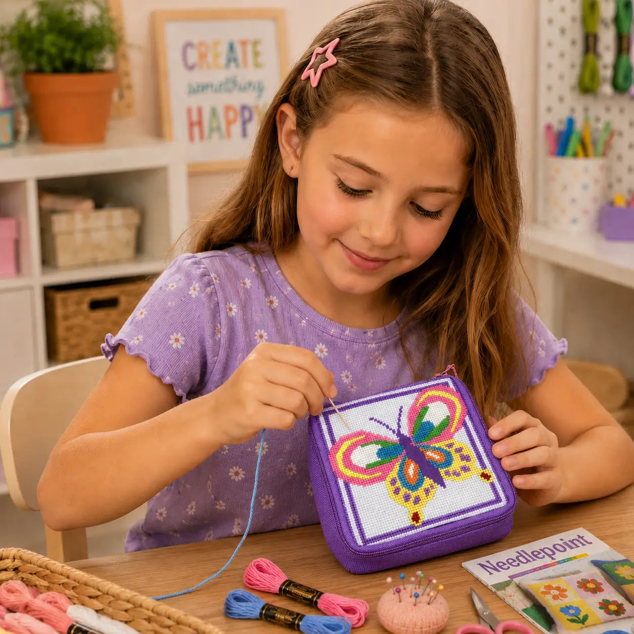 Butterfly Needlepoint kit