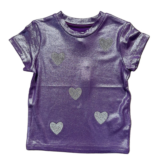 Purple Shimmer Heart Top