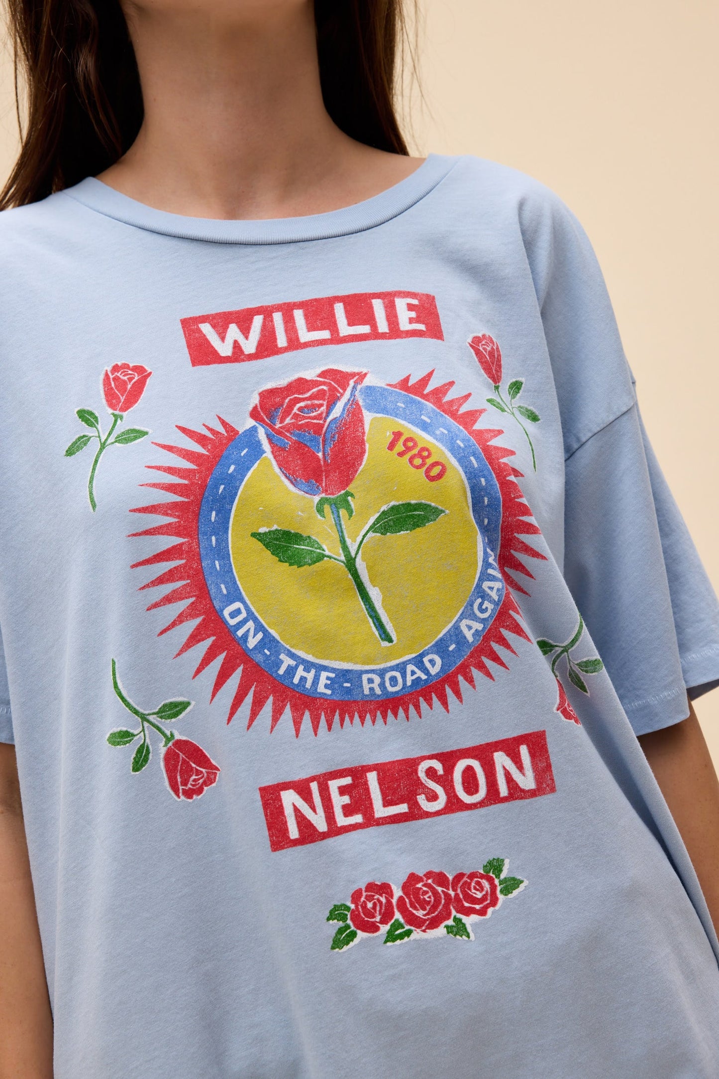 Willie Nelson Rose Label Merch Tee