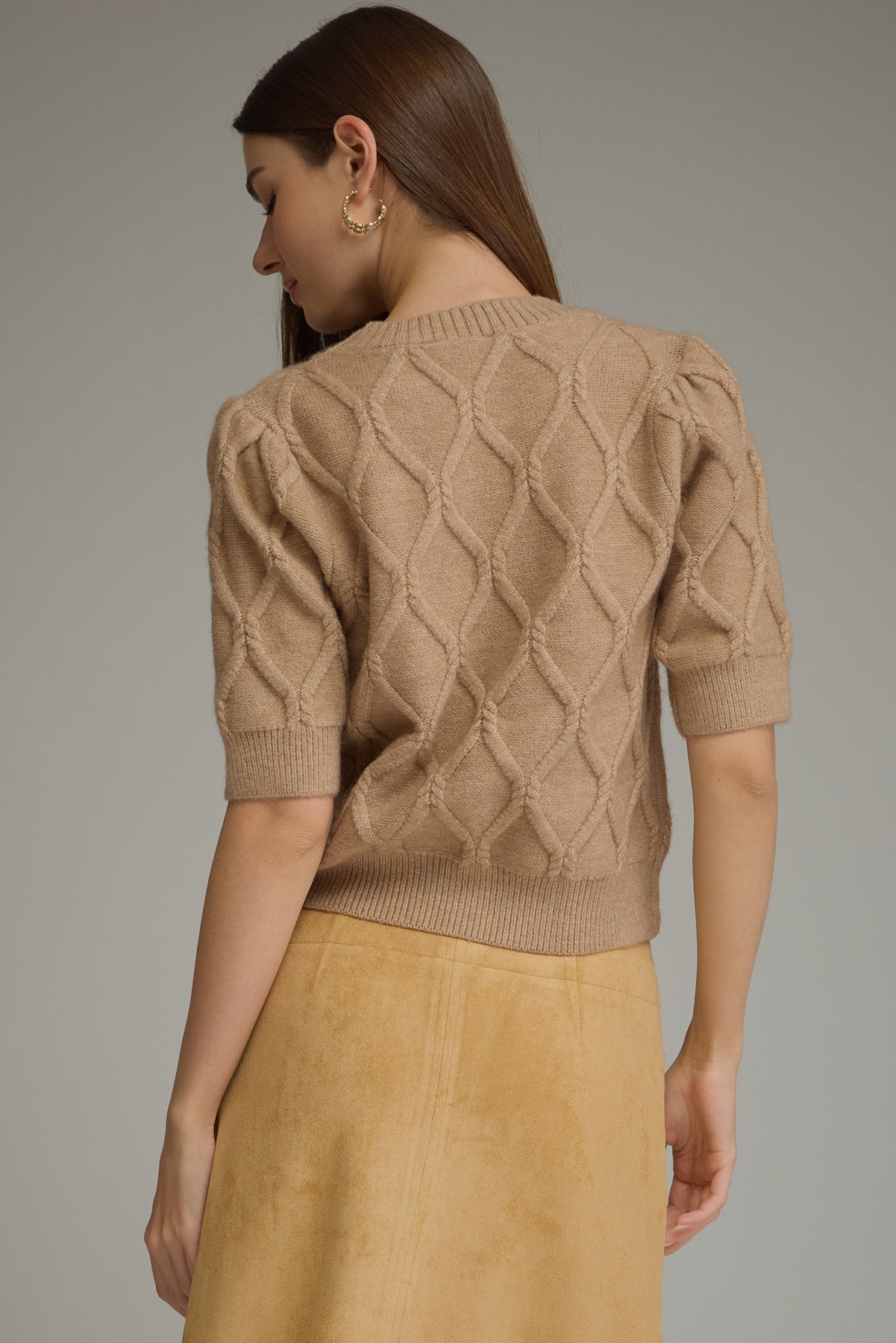 Cable Knit Top - Oatmeal