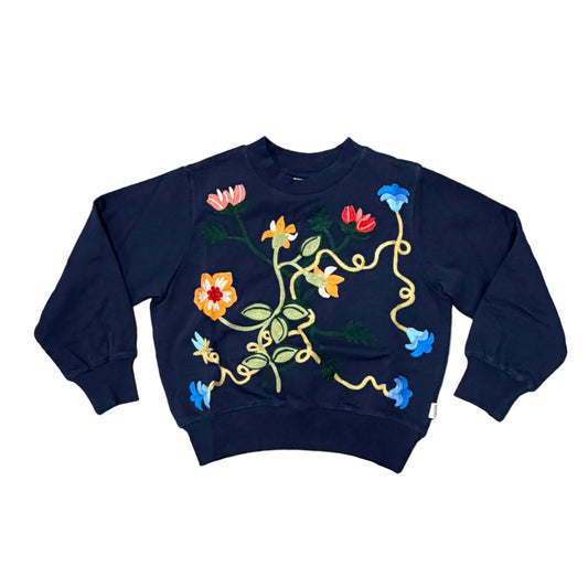 Navy Floral Blazer Marge Sweatshirt