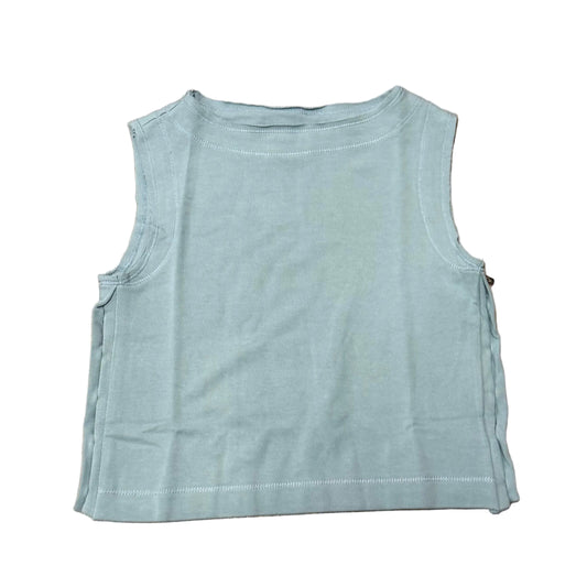 Ice Blue Button Side Tank