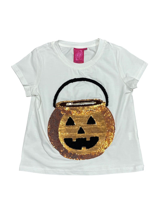 Pumpkin Candy Basket Tee QOS Kids
