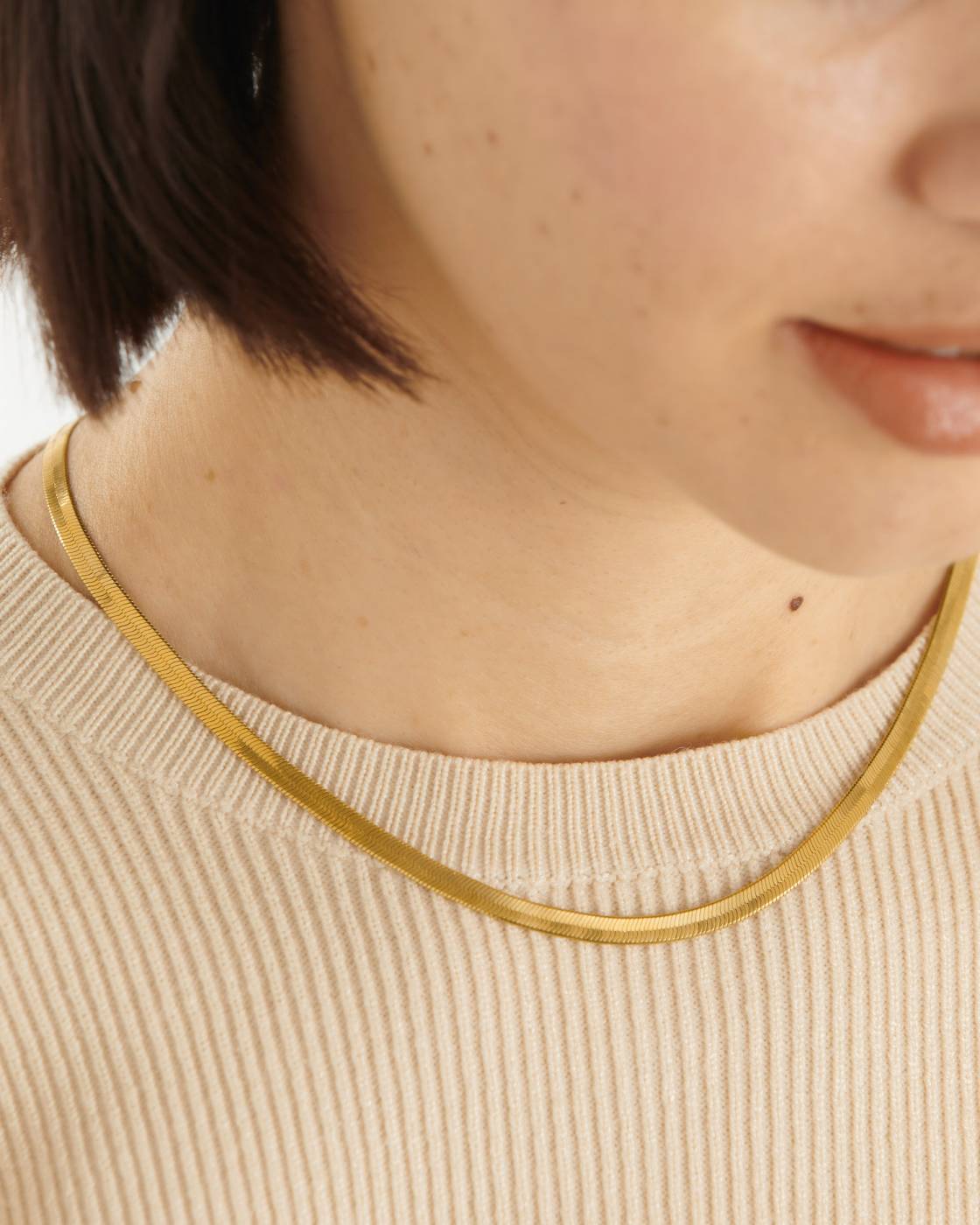 Ciana Waterproof Gold Snake Chain Necklace