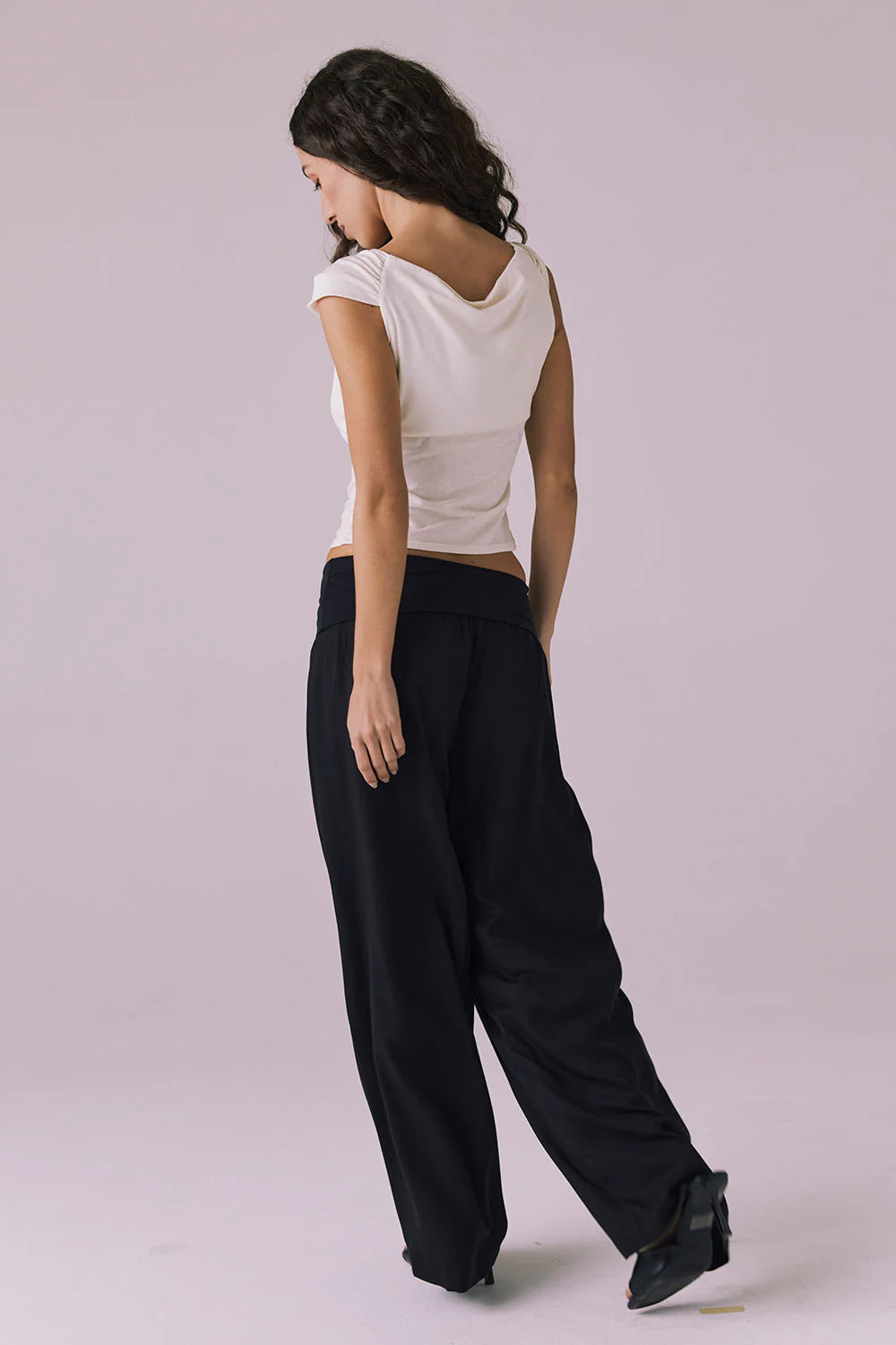 Didion Licorice Black Trousers