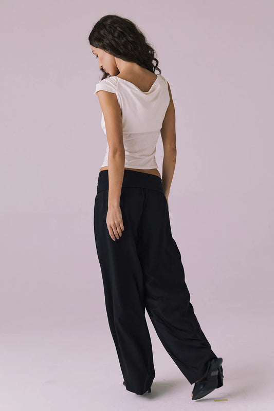 Didion Licorice Black Trousers