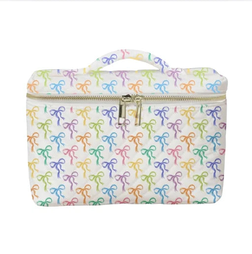 Vivid bow vanity bag