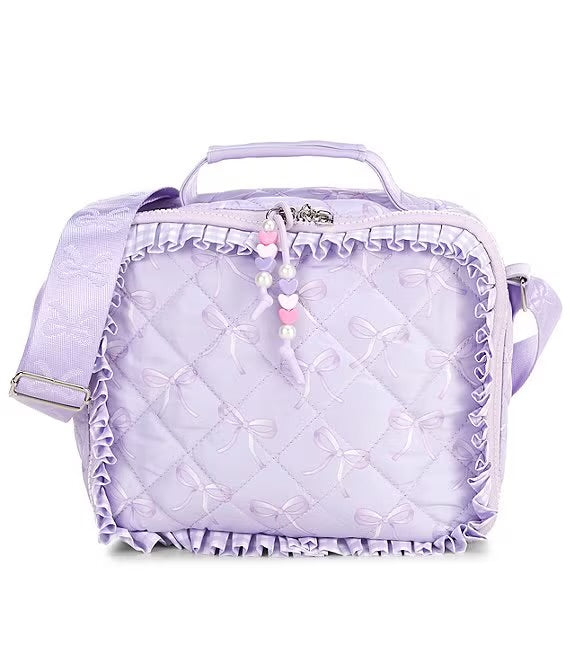 Ruffled Quilted Lunch Bag
